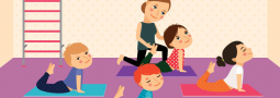 Yoga para crianças e adultos